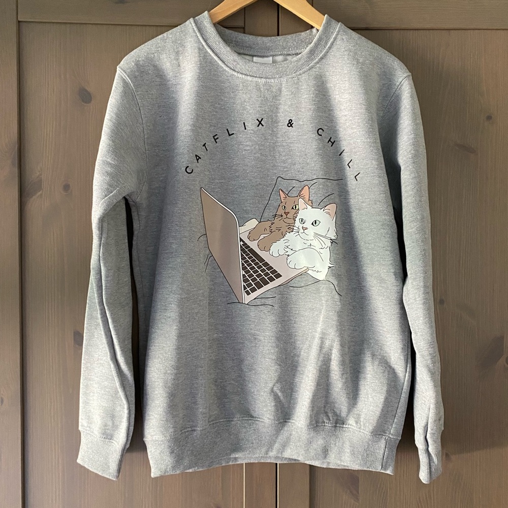 Catflix & Chill Sweatshirt 🐈